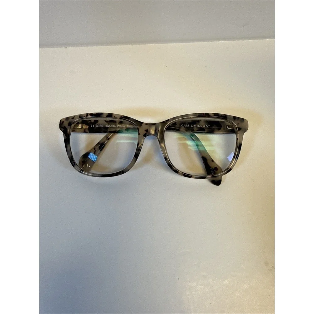 Kam Dhillon Eyeglasses Womens 3085 Isabella White Tortoise (FRAMES ONLY) READ - Picture 6 of 12